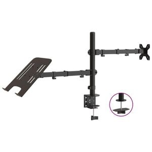 vidaXL monitori kinnitus must terase VESA 75/100 mm