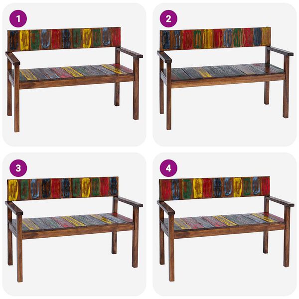 vidaXL söögitoolid 4 tk taastatud puidust