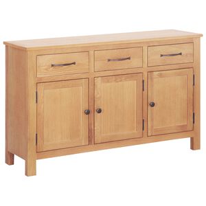 vidaXL K&otilde;ide Pruun 112 x 33.5 x 70 cm Tugev tammepuit