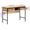 vidaXL Kirjutuslaud sahtliga Pruun 100 x 50 x 75 cm Tugev mango puu