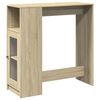 vidaXL baarilaud riiulitega, Sonoma tamm, 101x40x103,5 cm tehispuit
