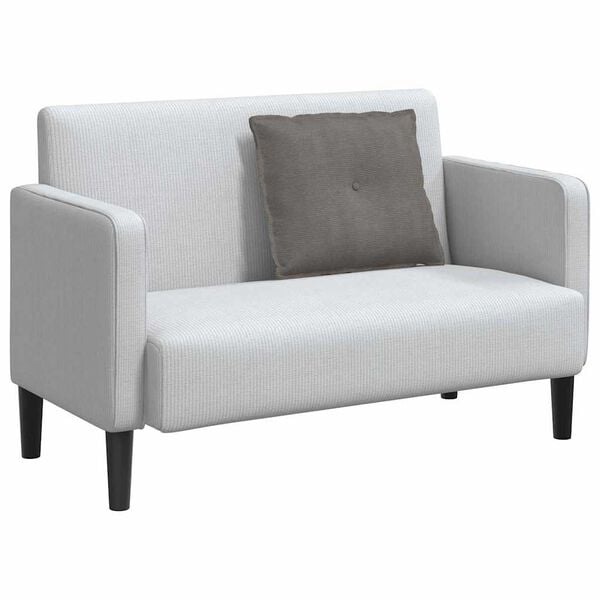 vidaXL Seljatugi padi Helehall 60 x 50 cm Korter kangas