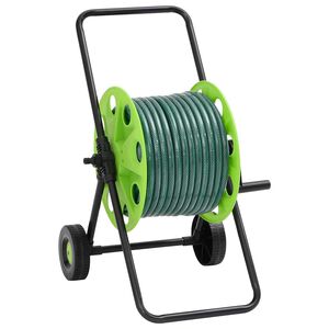 vidaXL voolikuk&auml;ru liitmikukomplektiga, roheline, 0,5" 30 m PVC