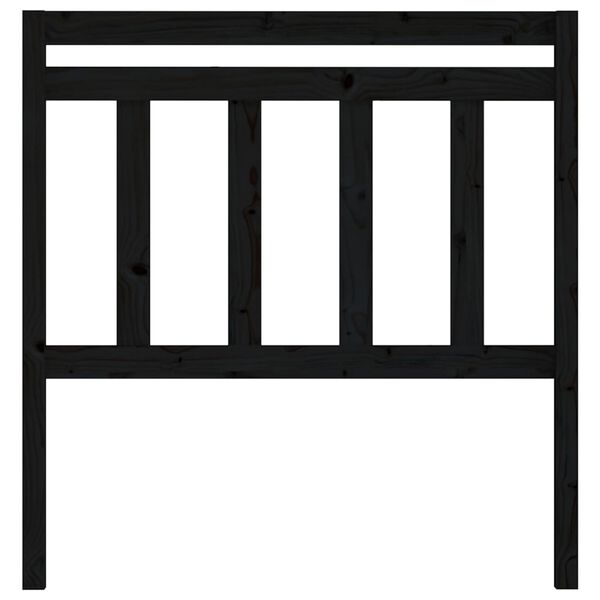 vidaXL voodipeats, must, 96 x 4 x 100 cm, m&auml;nnipuit