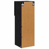 vidaXL Seinale paigaldatav TV kapp Must tamm 30,5 x 30 x 90 cm