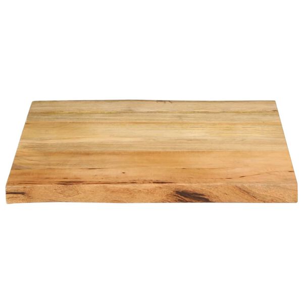 vidaXL lauaplaat, 60 x 60 x 3,8 cm, naturaalsete servadega, mangopuit