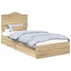 vidaXL Laos voodi sahtliga peaga Sonoma tamm 70 x 190 cm Tehispuit