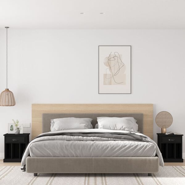 vidaXL öökapid 2 tk, must, 43 x 36 x 50 cm