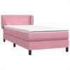 vidaXL Box Vedruvoodi madratsiga Roosa 100x220 cm samet