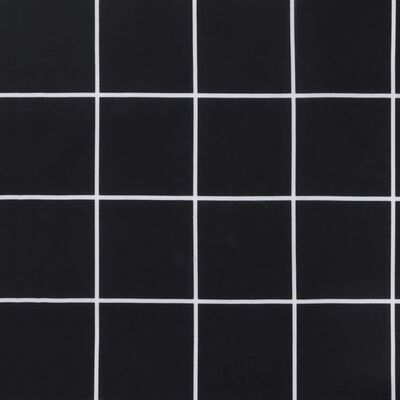 vidaXL euroaluse istmepadi, mustad ruudud, 50 x 50 x 12 cm, kangas