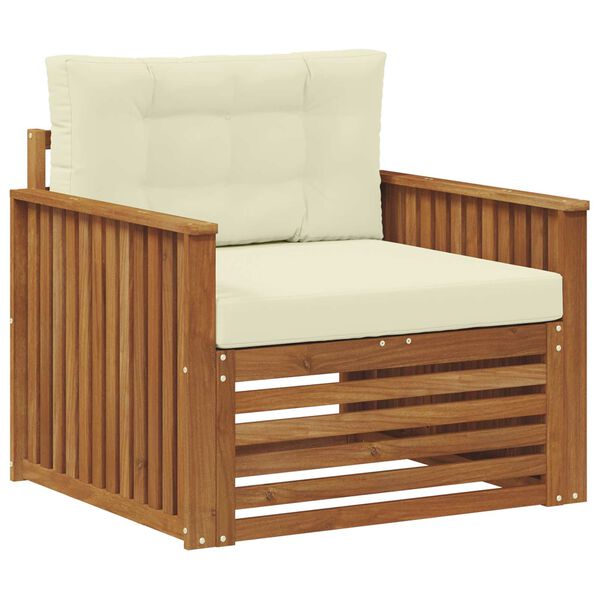 vidaXL V&auml;li diivanikomplekt Tugev akaatsiapuit ja pol&uuml;ester Neutraalne