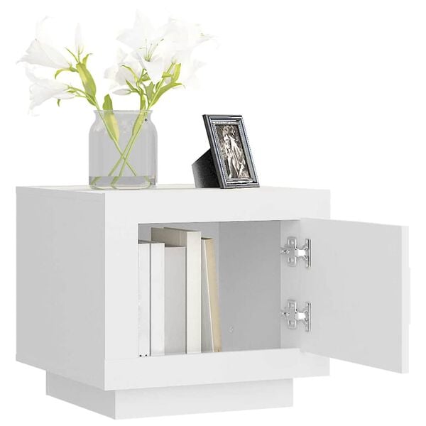 vidaXL kohvilaud, valge, 51x50x45 cm, tehispuit