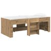 vidaXL Laste k&otilde;rge voodi raam 2 pcs Artisan tamm 90 x 200 cm Tehispuit