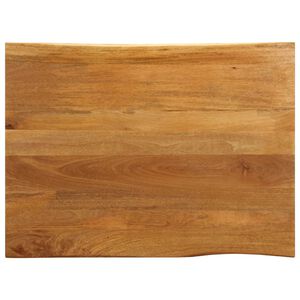 vidaXL lauaplaat, 90 x 80 x 3,8 cm, naturaalsete servadega, mangopuit