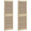 vidaXL Kappi Uks 2 pcs Neutraalne 49,5 x 2,1 x 140,5 cm Tahke m&auml;nd