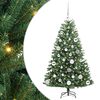 vidaXL Kunstlik kokkupandav j&otilde;ulupuu Roheline 120 cm PVC ja metall