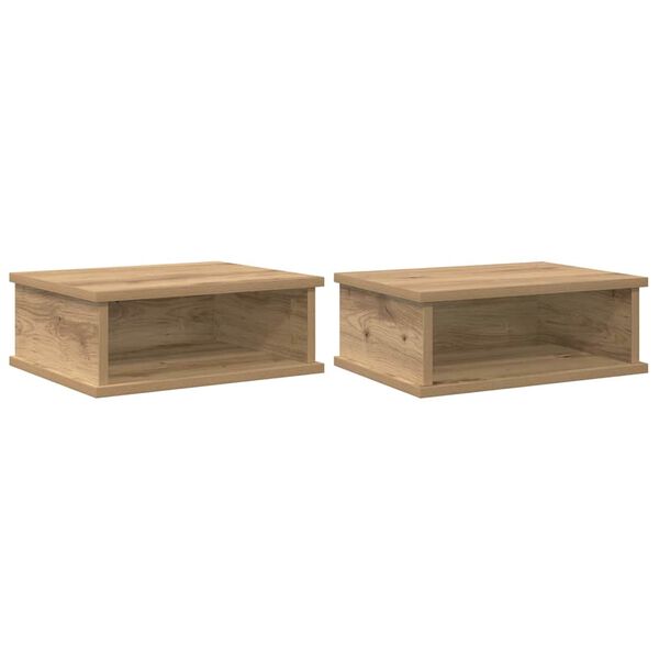 vidaXL &Ouml;&ouml;kapp 2 pcs K&auml;sit&ouml;&ouml;puu 40 x 31 x 15 cm Tehispuit