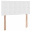vidaXL Voodi hoiukohaga ja madratsiga peaga PUHAS VALGE 90 x 190 cm