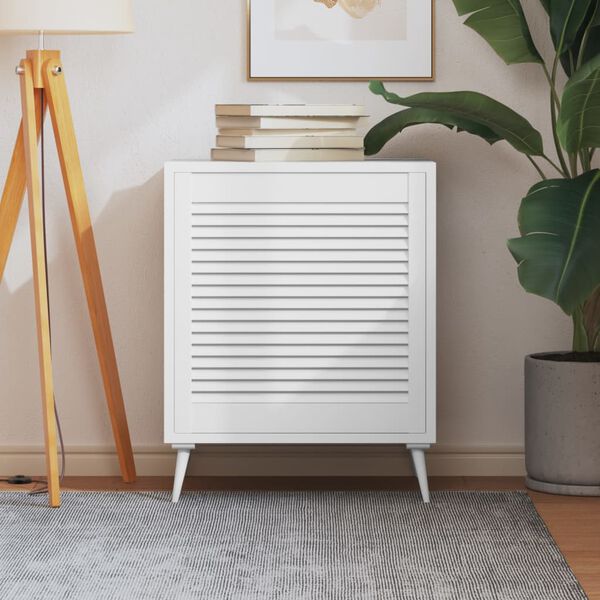 vidaXL kapiuksed, võrega disain valge 61,5x59,4 cm männipuit