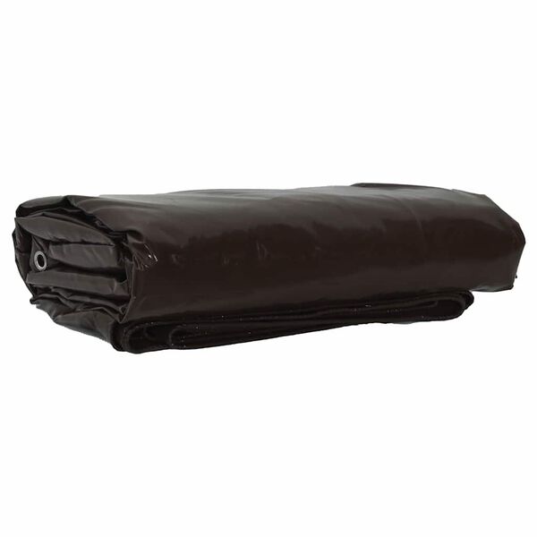 vidaXL Tarpaulin 650g / m² Pruun 5 x 5 m Lõuend PVC kattega