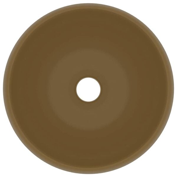 vidaXL luksuslik valamu &uuml;mar, matt kreemjas, 40 x 15 cm, keraamiline