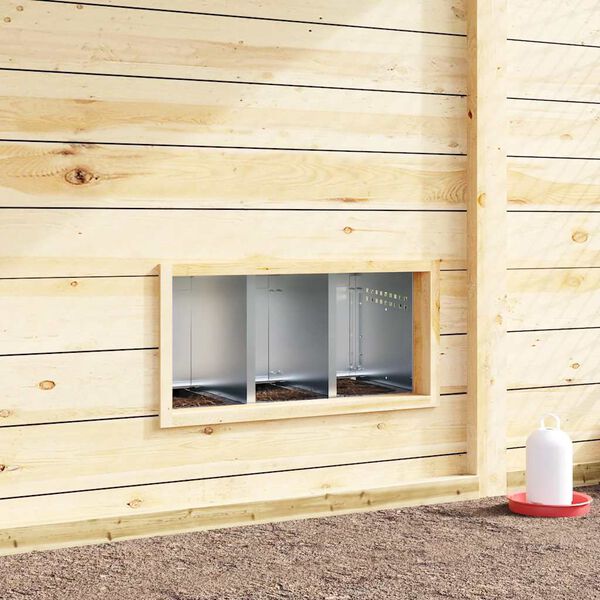 vidaXL kanade pesakast 3 sektsiooniga jalgadega, tsingitud terasest