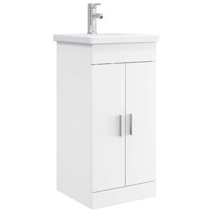 vidaXL Vannitoa kraanikauss Valge 42 x 40 x 84,5 cm Tehispuit