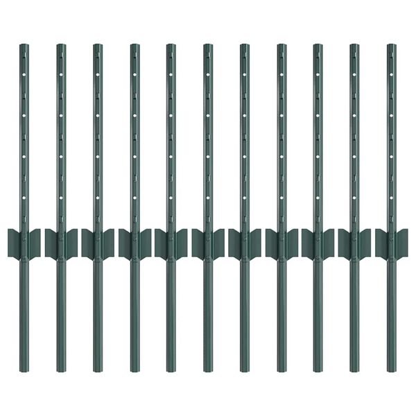 vidaXL Aiapostid 11 pcs Roheline 40 cm Teras