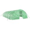 vidaXL kasvuhoone terasraamiga, roheline, 50 m&sup2;, 10x5x2,3 m