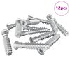 vidaXL Peapael Kruvi 12 pcs H&otilde;bedane M7 x 40 mm Teras