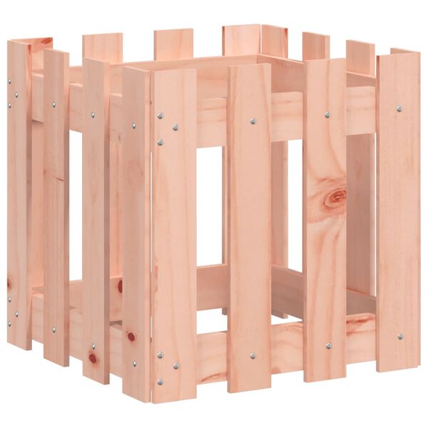 vidaXL aia disainiga taimekast, 40 x 40 x 40 cm, ebatsuuga puit