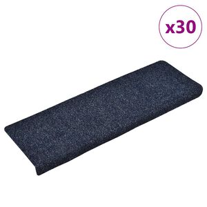 vidaXL isekleepuvad trepimatid, 30 tk, 65 x 21 x 4 cm, sinised, ristkülikukujulised servad