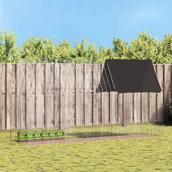 vidaXL K&uuml;&uuml;liku Aedik H&otilde;bedane 400 x 100 x 210 cm Tsinkteras