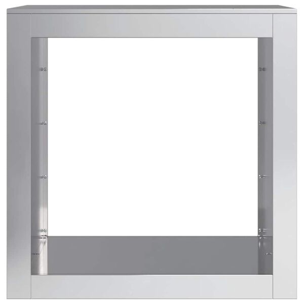 vidaXL küttepuude rest, 60 x 40 x 60 cm, tsingitud teras