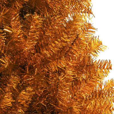 vidaXL kunstkuusk alusega, kuldne, 150 cm, PET