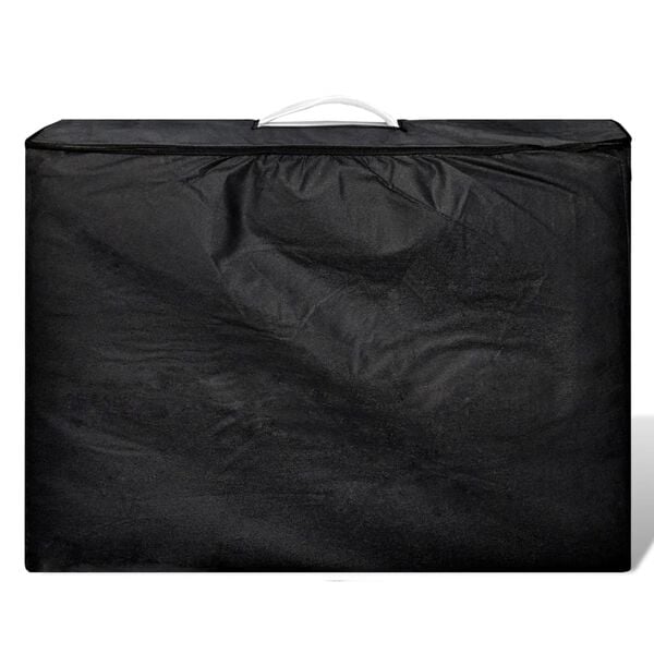 vidaXL kreemjas kokkupandav massaažilaud 2 tsooni, alumiiniumraamiga