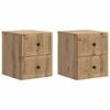 vidaXL Seinale kinnitatav &ouml;&ouml;tis 2 pcs Artisan tamm 33 x 34,5 x 40 cm