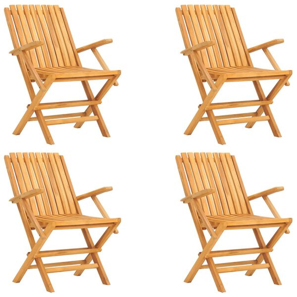 vidaXL 5-osaline aiam&ouml;&ouml;bli komplekt, tiikpuu