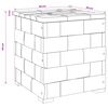 vidaXL Panipaiga iste Pruun 40 x 40 x 45 cm Tugev teakpuit