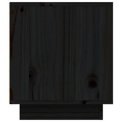 vidaXL telerikapp, must, 80 x 35 x 40,5 cm, männipuit