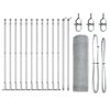 vidaXL Keevitatud Traat Aed Betoonalusega 25 x 0,5 m (L x K)