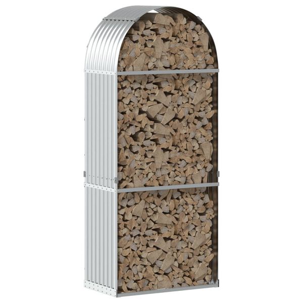 vidaXL k&uuml;ttepuude alus, h&otilde;bedane, 80 x 45 x 190 cm, tsingitud teras