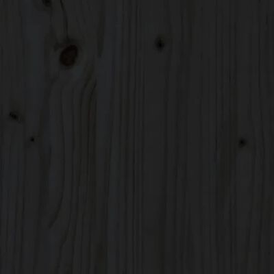 vidaXL koeravoodi, must, 101,5 x 74 x 9 cm, männipuit