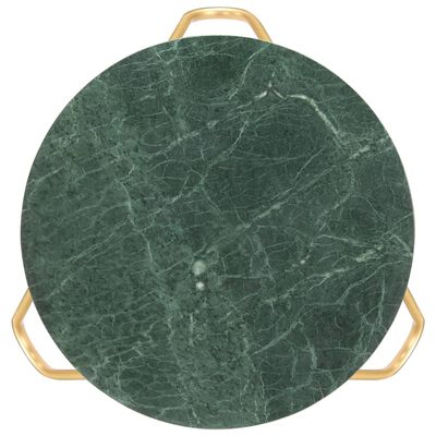 vidaXL kohvilaud, roheline 65x65x42 cm, ehtne kivi marmori tekstuuriga