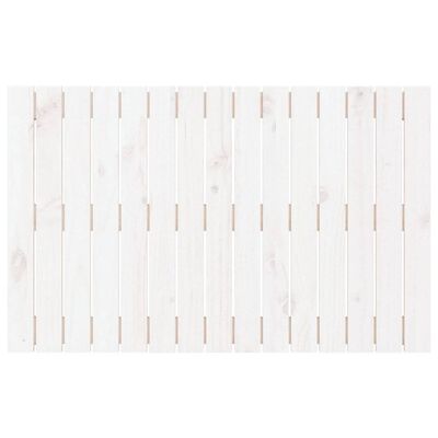vidaXL seinale kinnitatav voodipeats, valge, 95,5x3x60 cm, männipuit