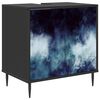 vidaXL Vannitoa kapp RAALTE Must tamm 60 x 40 x 61 cm Tehispuit