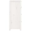vidaXL puhvetkapp, valge, 70 x 35 x 80 cm, täismännipuit