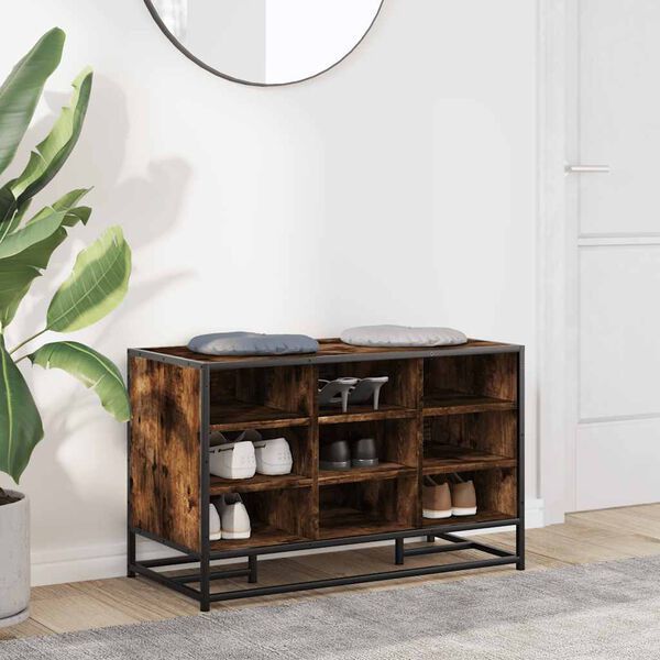 vidaXL kingapink suitsutamm 84x40x53,5cm projekteeritud puit ja metall