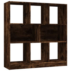 vidaXL raamatukapp, suitsutatud tamm, 97,5 x 29,5 x 100 cm, tehispuit