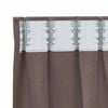 vidaXL Kardinad r&otilde;ngastega 2 pcs Tume pruun 175 x 140 cm Pol&uuml;ester